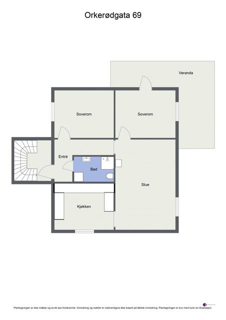 Planskisse, andre etasje