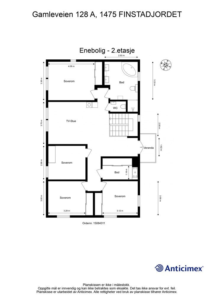 Plantegning 2.etasje.