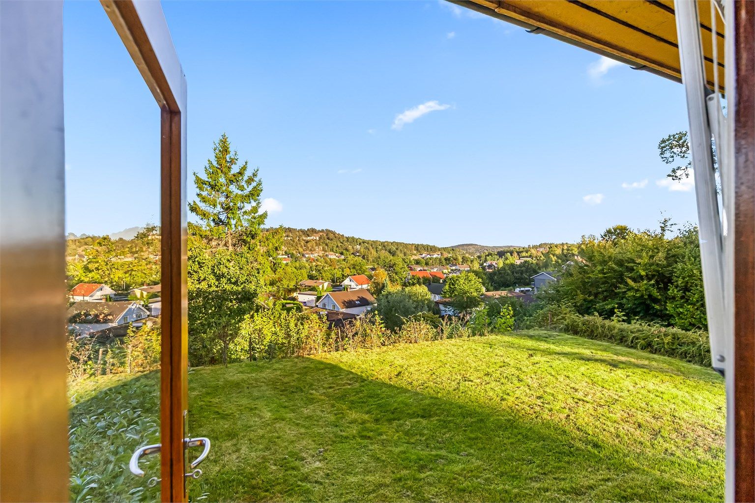 Flott utsikt ut over nærområdet 