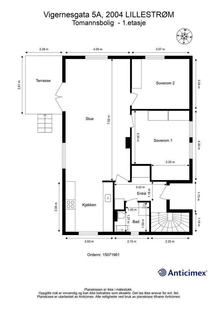 Plantegning - 1.etasje