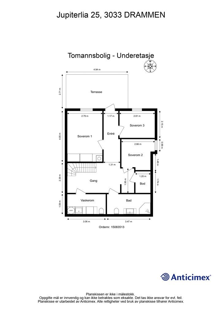 Plantegning - Underetasje