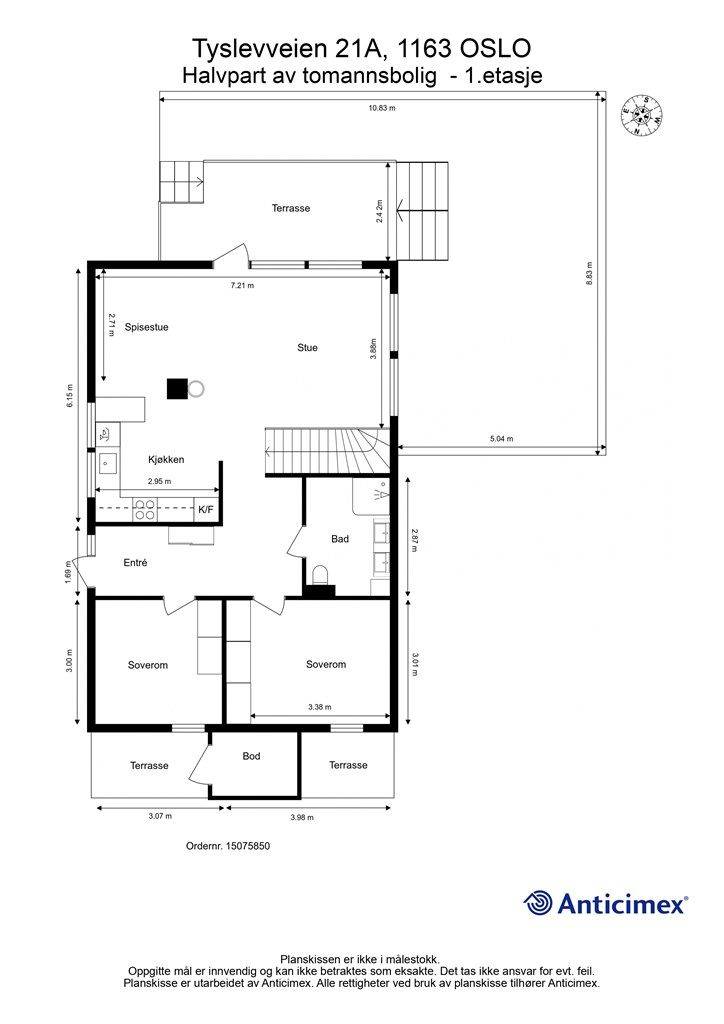 Plantegning 1. etasje