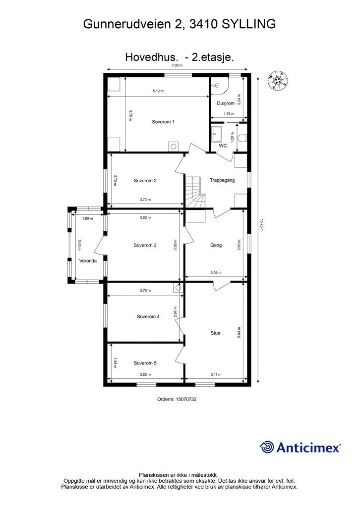 Plantegning - 2. etasje