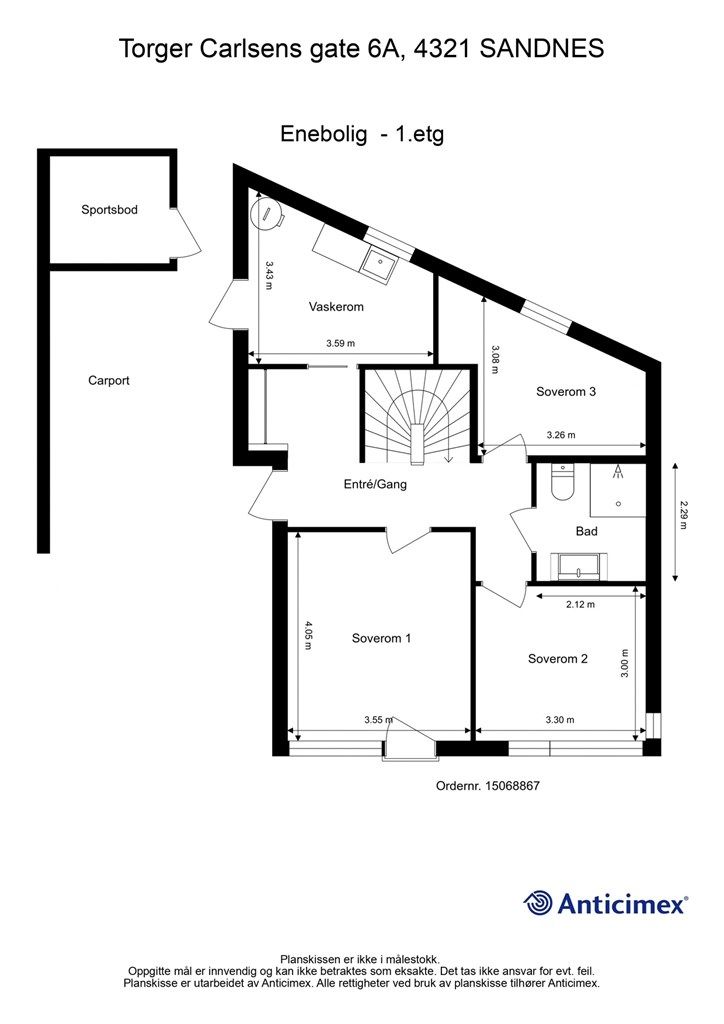 Plantegning - 1.etg.