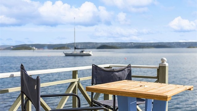 En deilig plass å nyte både frokost, lunsj og middag.