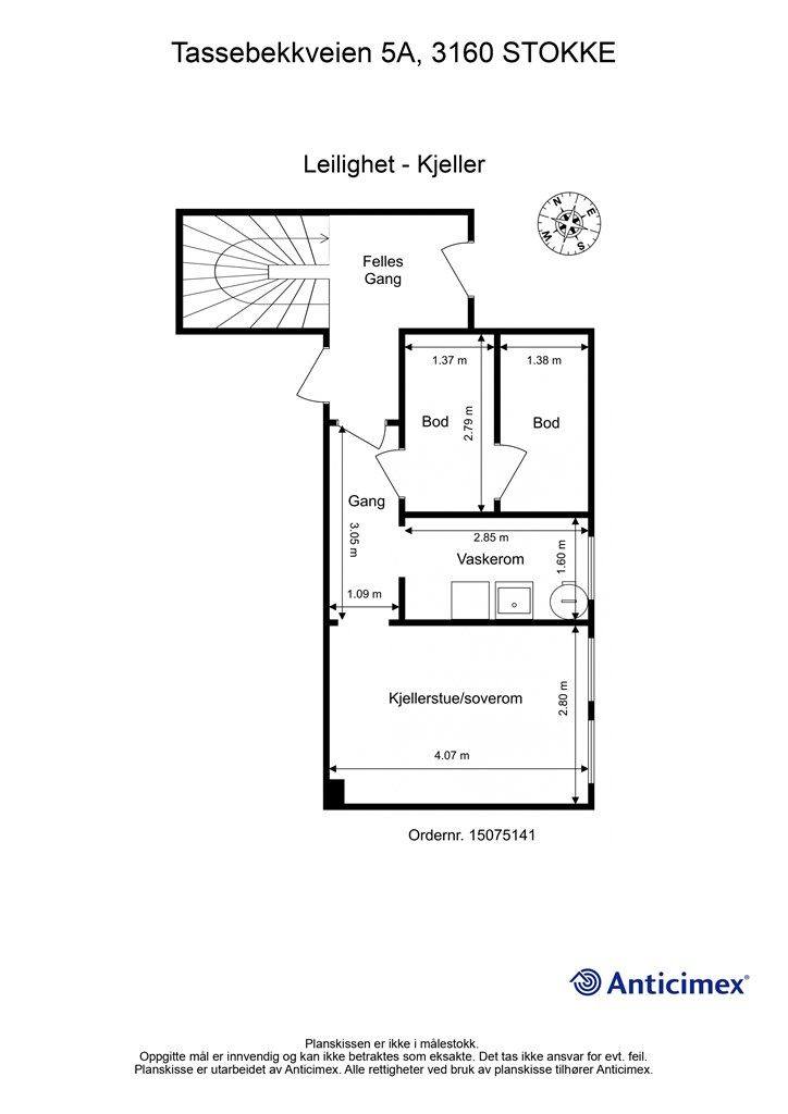 Plantegning underetasje