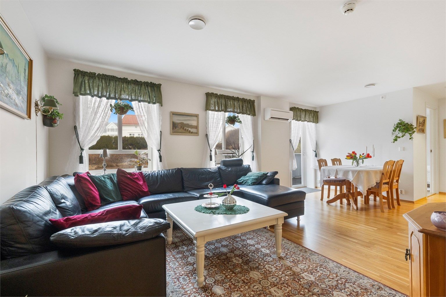 Balansert ventilasjonsanlegg med varmegjenvinning i leiligheten