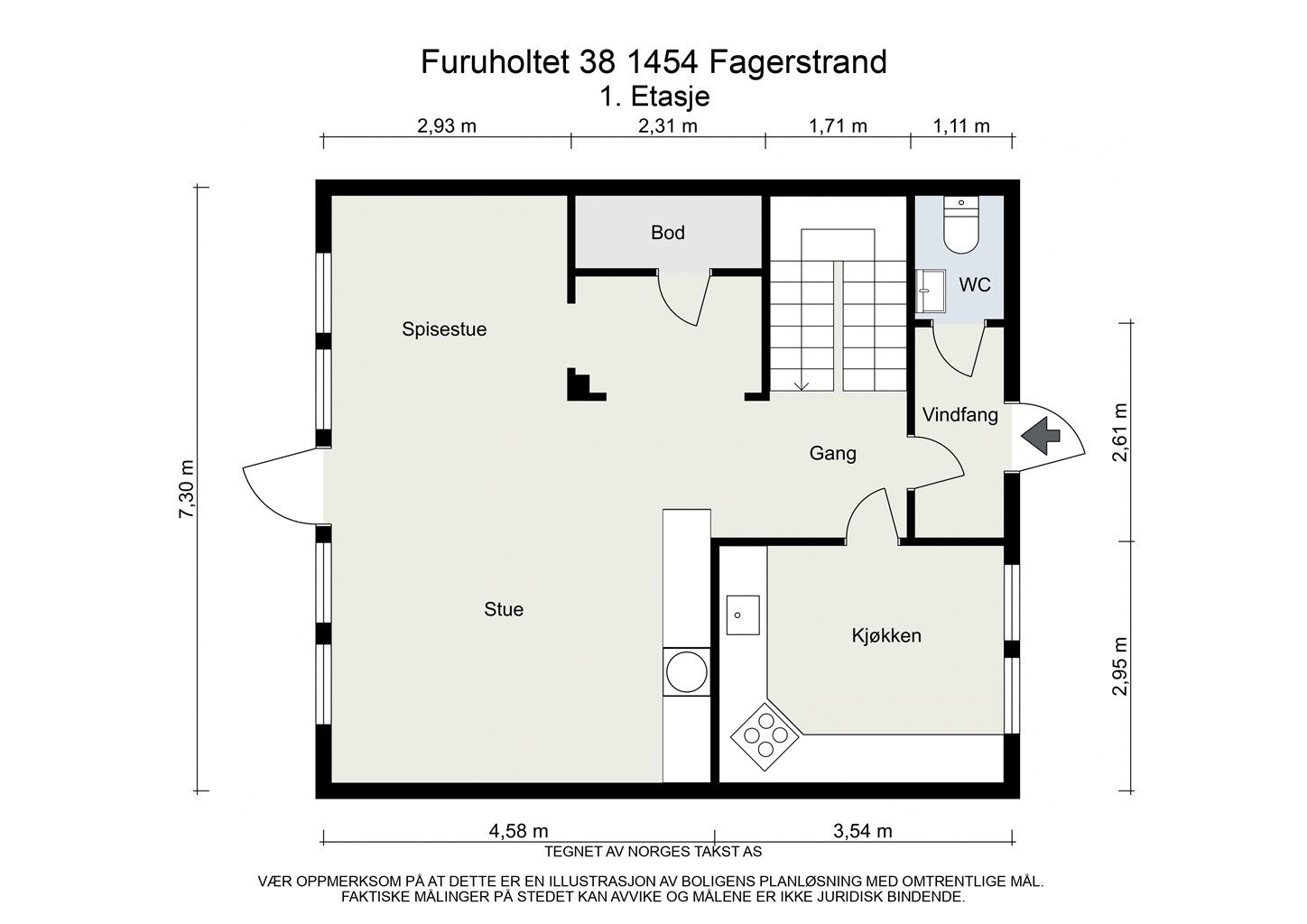 Planløsning 1. etasje 