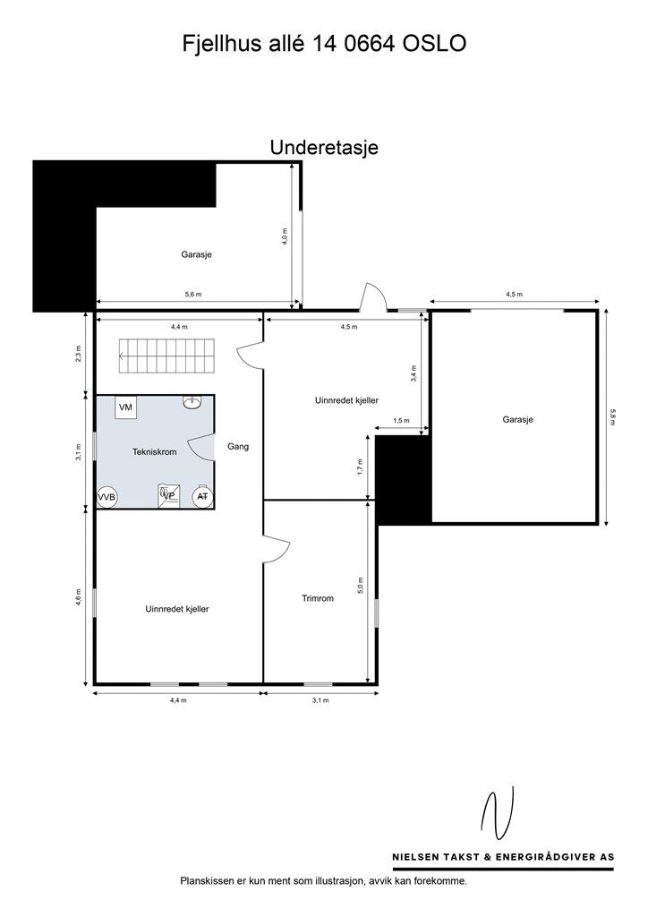 Plantegning - Underetasje.
