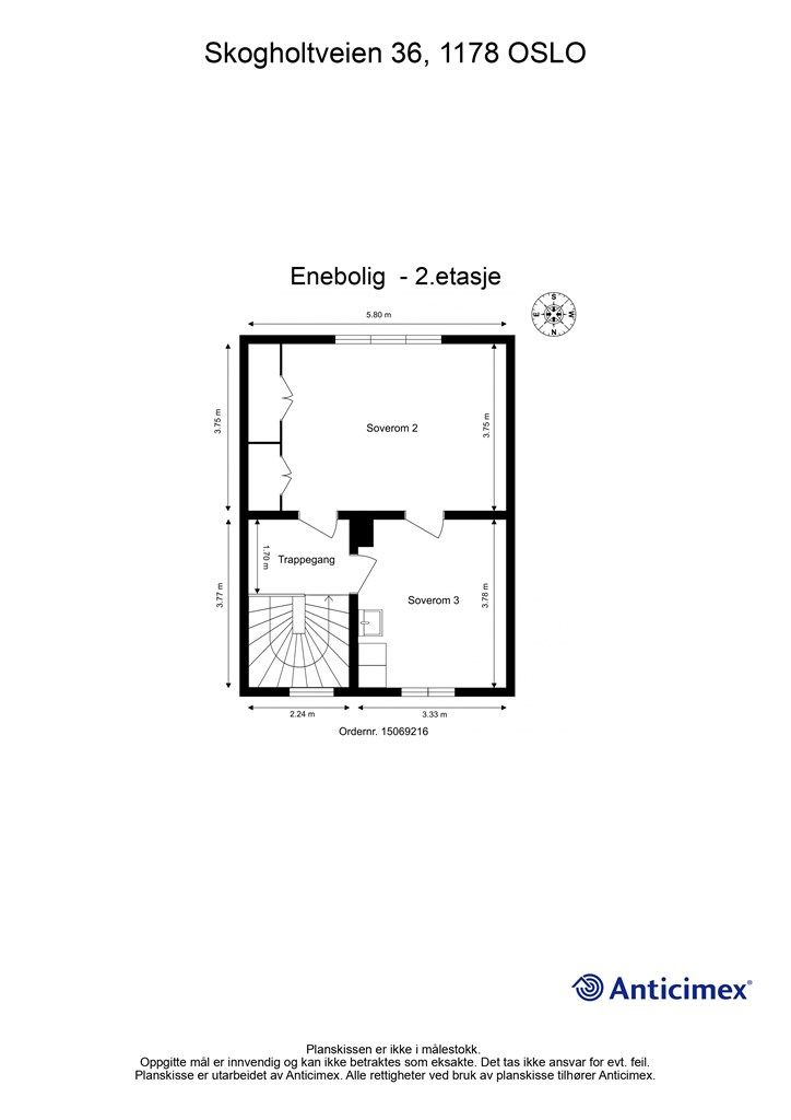 Plantegning - 2. etasje