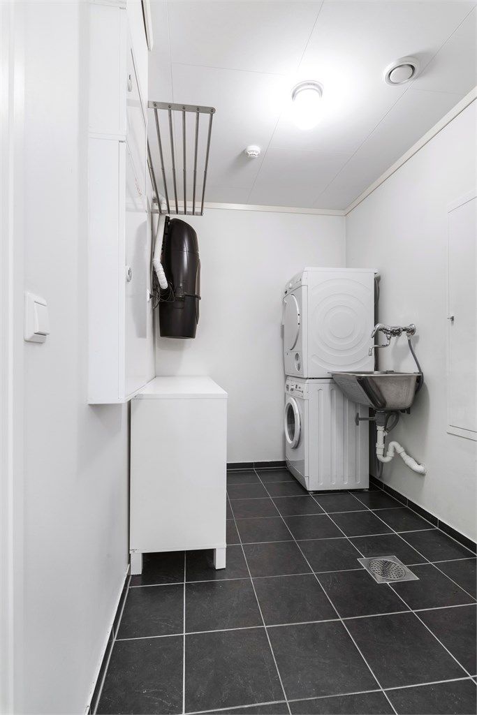 Vaskerommet er på ca 5m² 