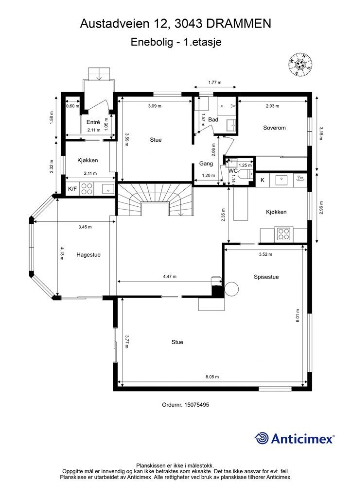 Plantegning - 1. etasje