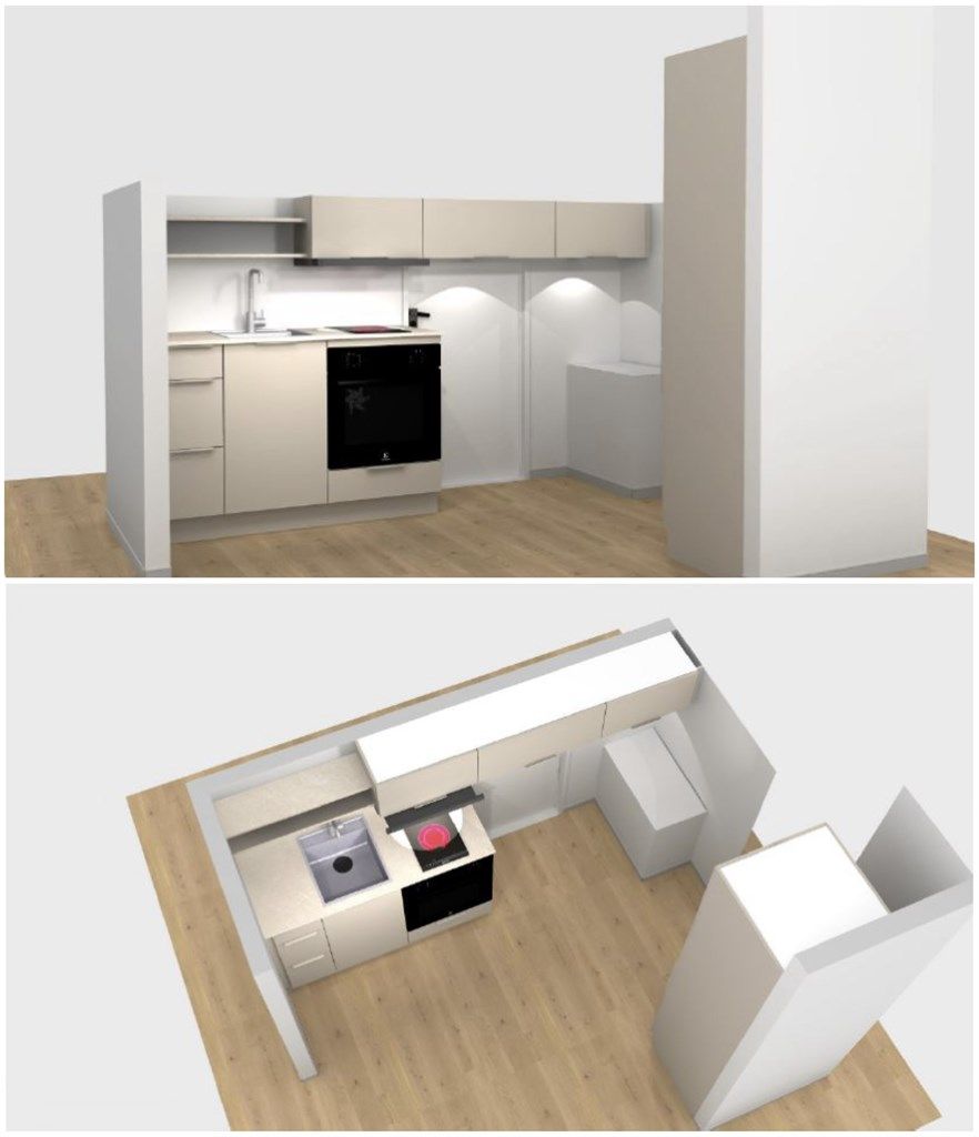 Selger har fått tegnet opp et alternativt kjøkken hos Kvik - konferer megler for mer info