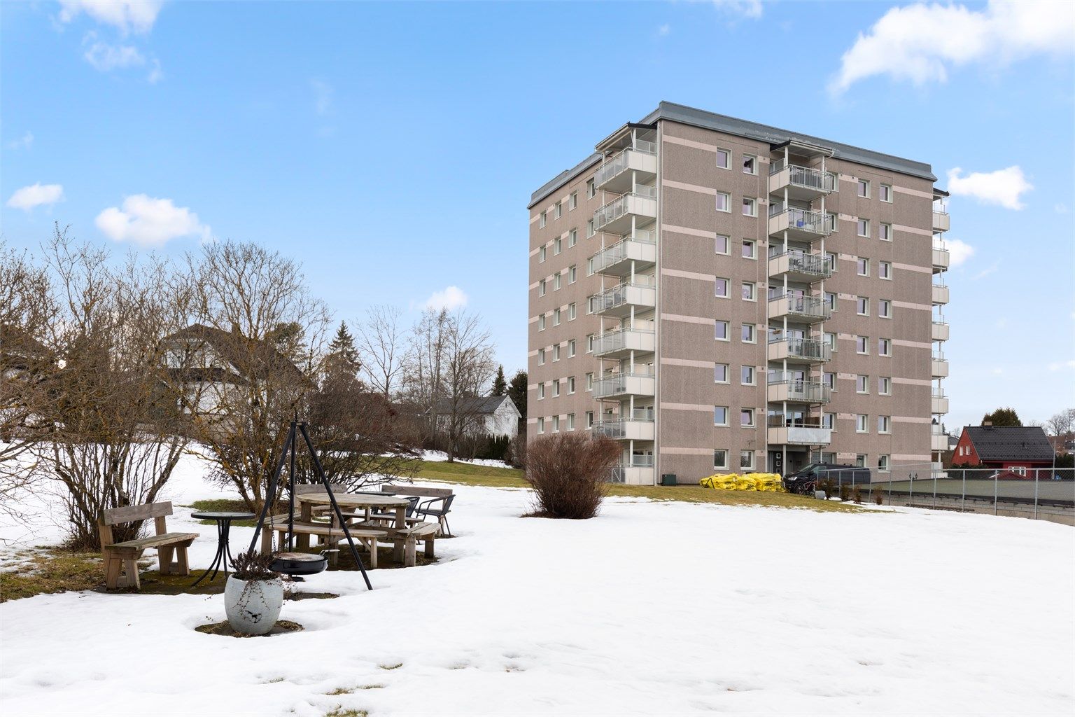 Flotte fellesområder på sameiets tomt