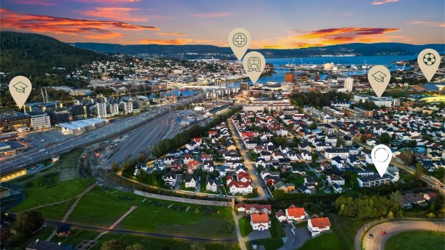 Her bor du i et rolig og attraktivt villastrøk, skjermet fra trafikk, men med kort gangavstand til sentrum, Drammen stasjon, skoler og barnehager.
Foto: Haiman Askari