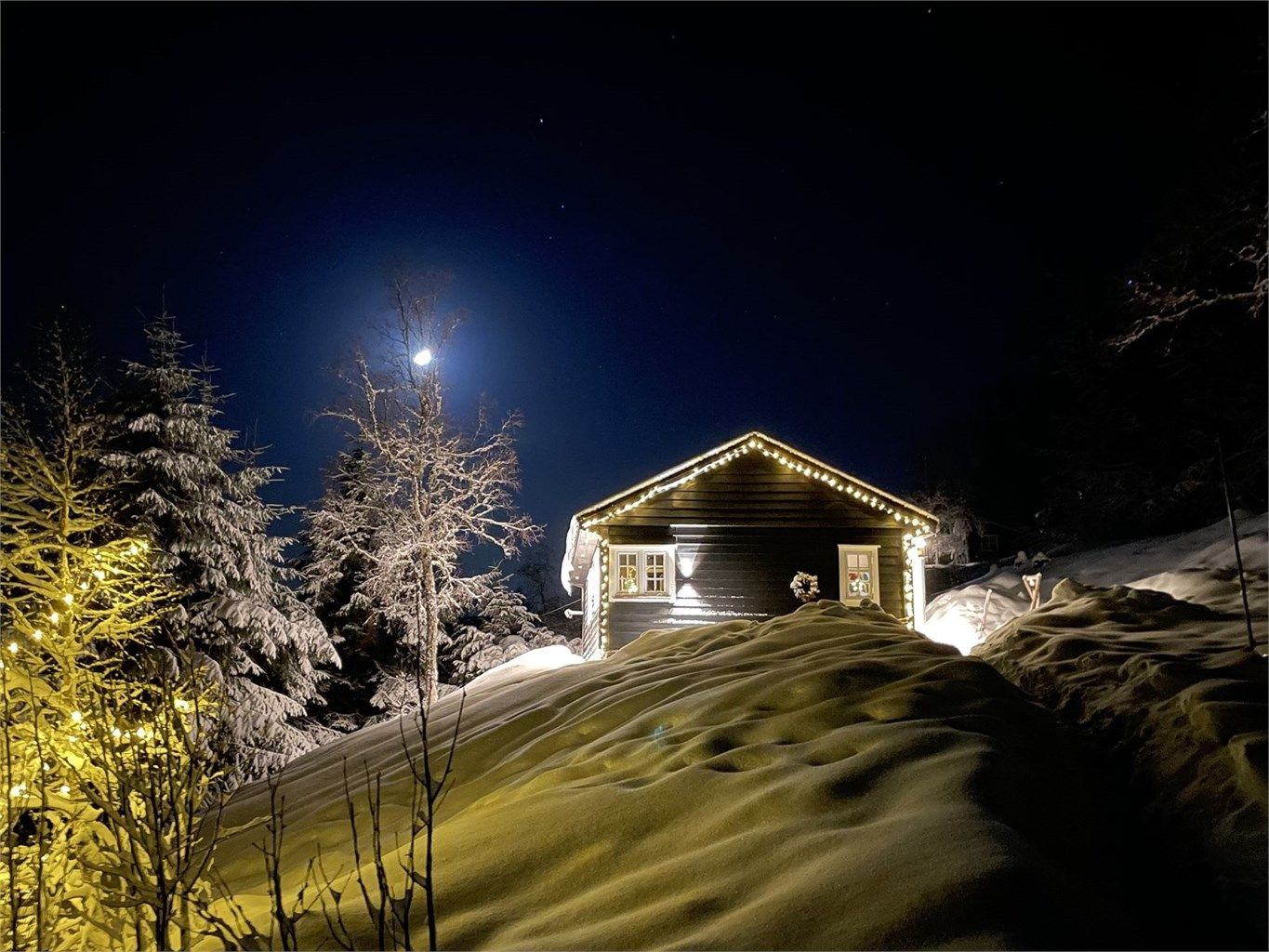 En nydelig vinterkveld på Kleiven.