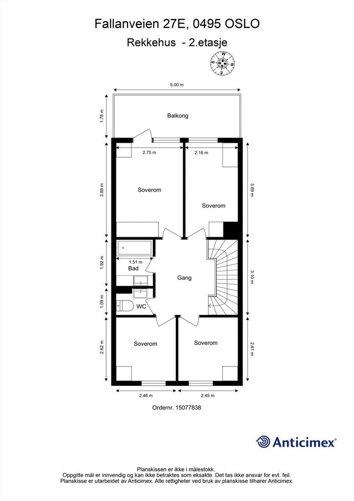 Plantegning - 2. etasje