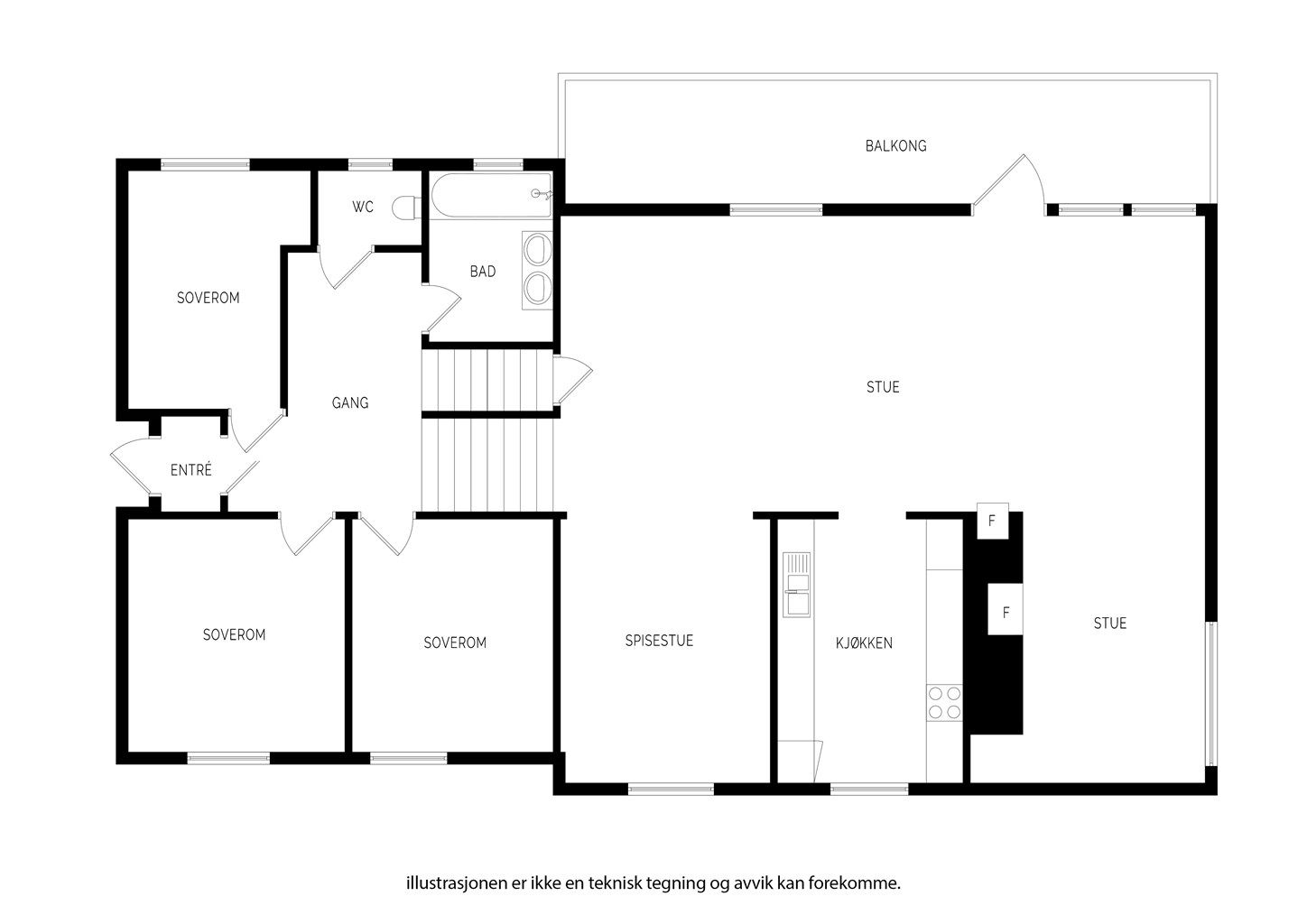 Plantegning 1.etasje.