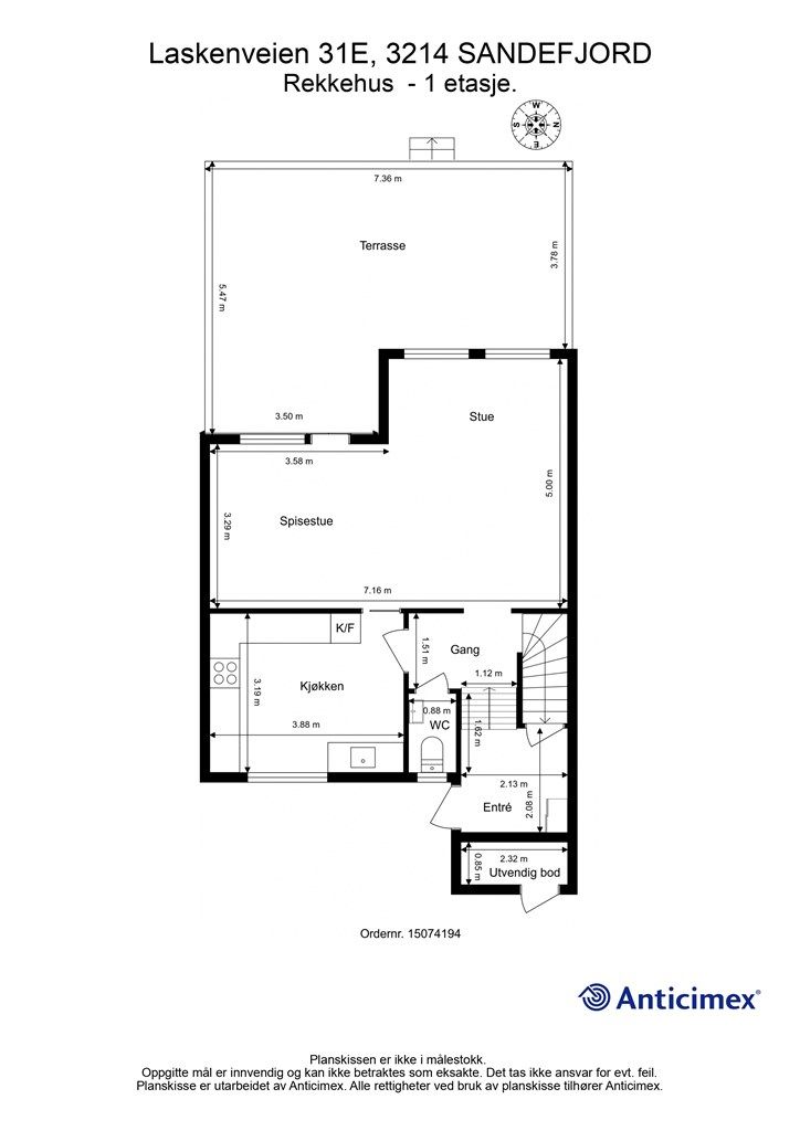 Plantegning - 1.etasje.