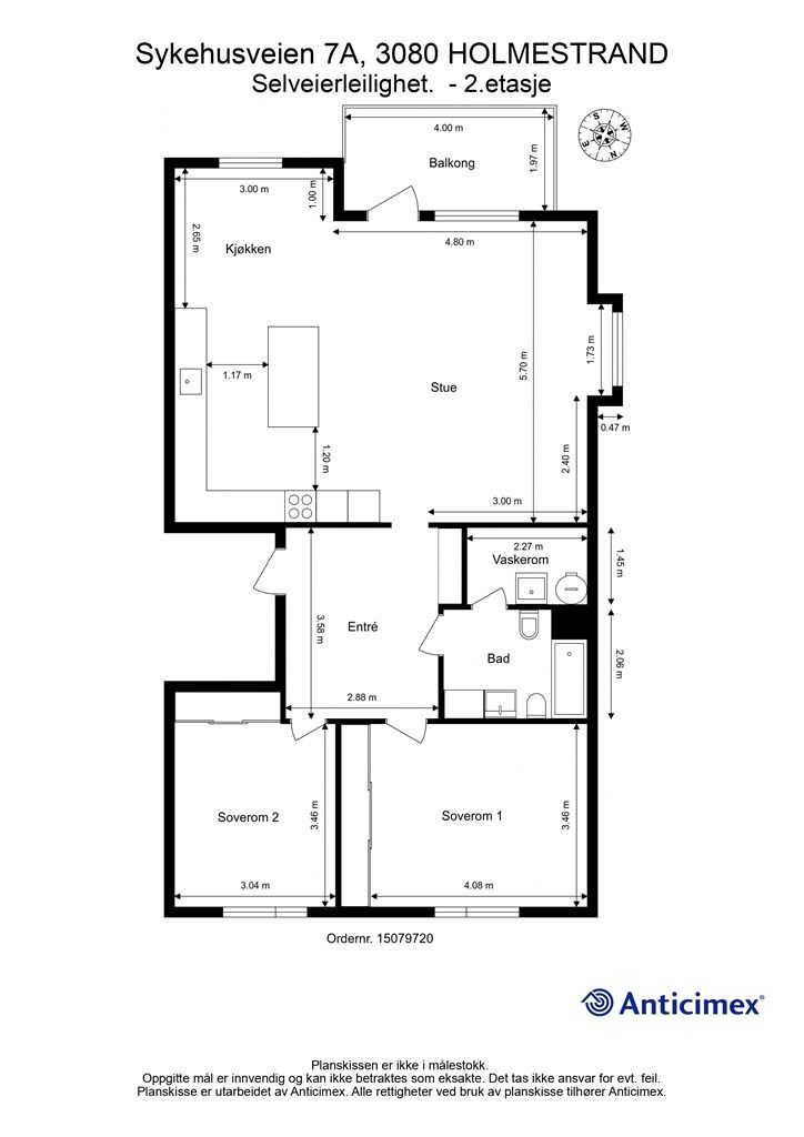 Plantegning - 2. etasje