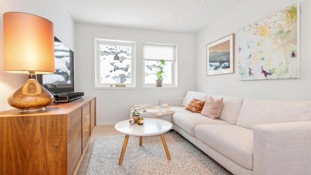 En egen krok gir mulighet for en adskilt TV-stue.