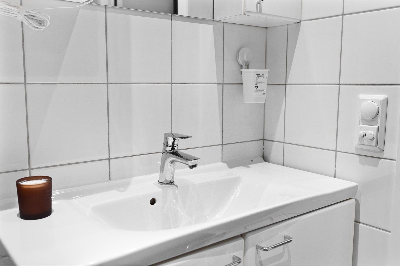 Skiftet servant, blandebatteri og dusjstang på bad er skiftet i 2026.