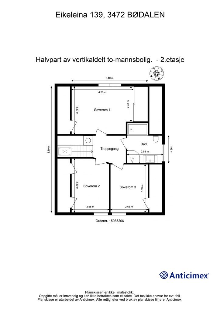 Plantegning 2. etasje