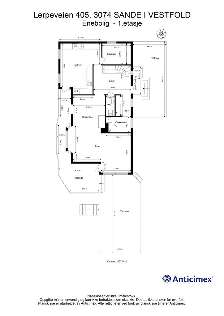 Plantegning - 1. etasje