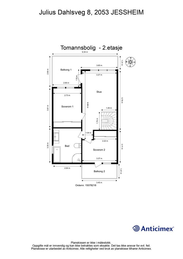 Plantegning 2.etasje