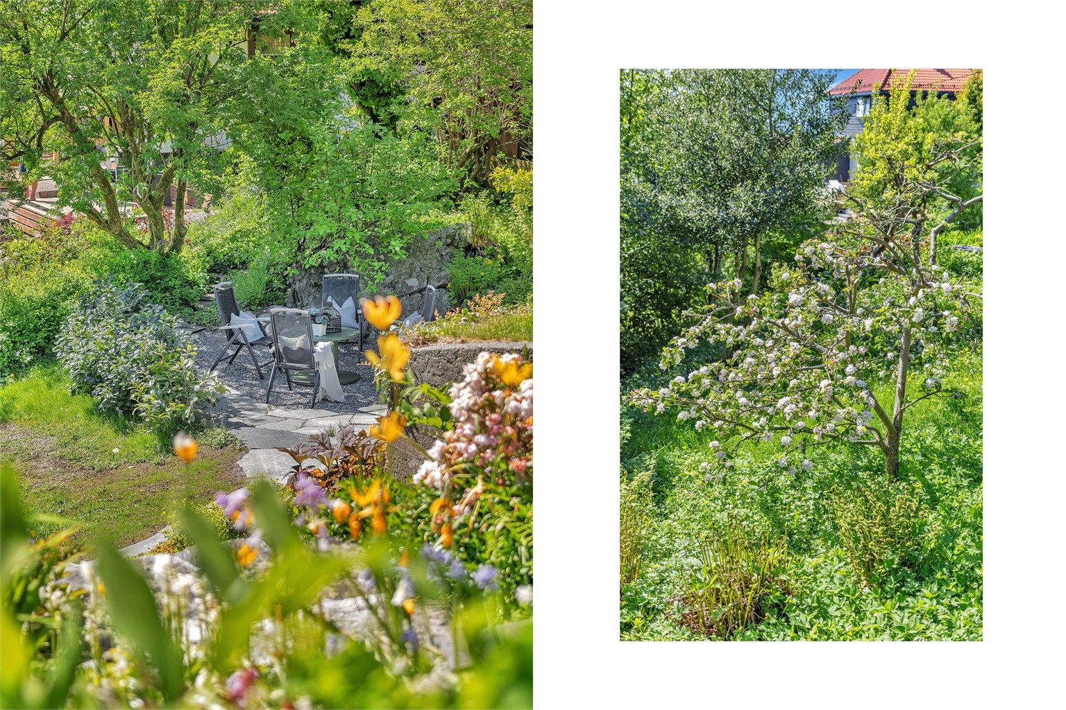 Nok en usjenert og lun uteplass hvor fine sommerdager kan nytes i idylliske omgivelser.