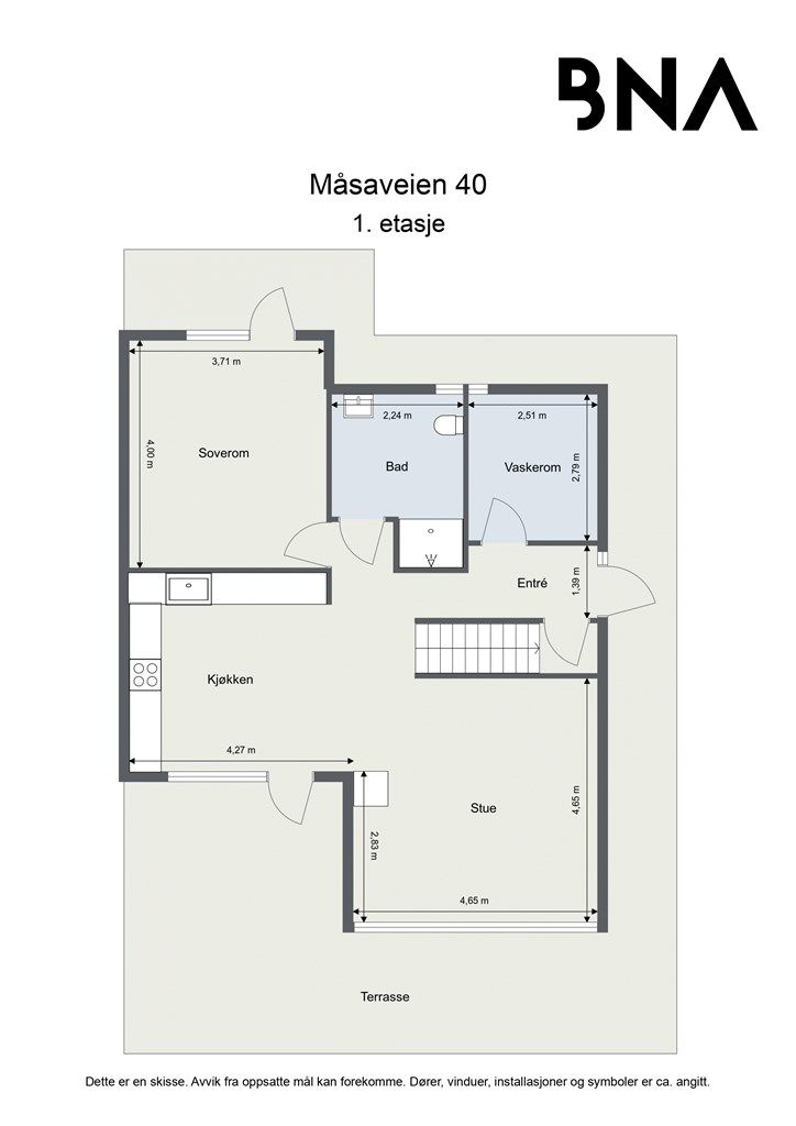 Plantegning 1. etasje