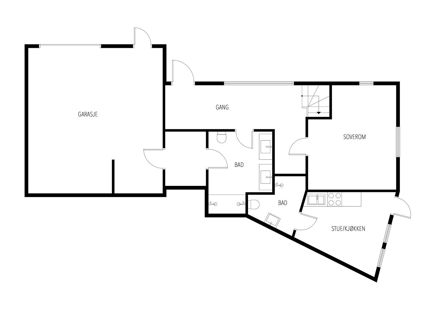 Plantegning første etasje