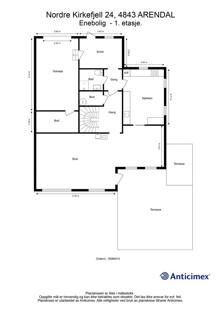 Plantegning 1. etasje