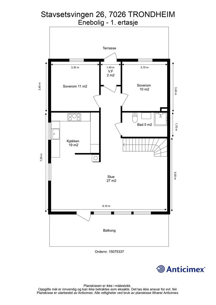 Plantegning- 1. ertasje