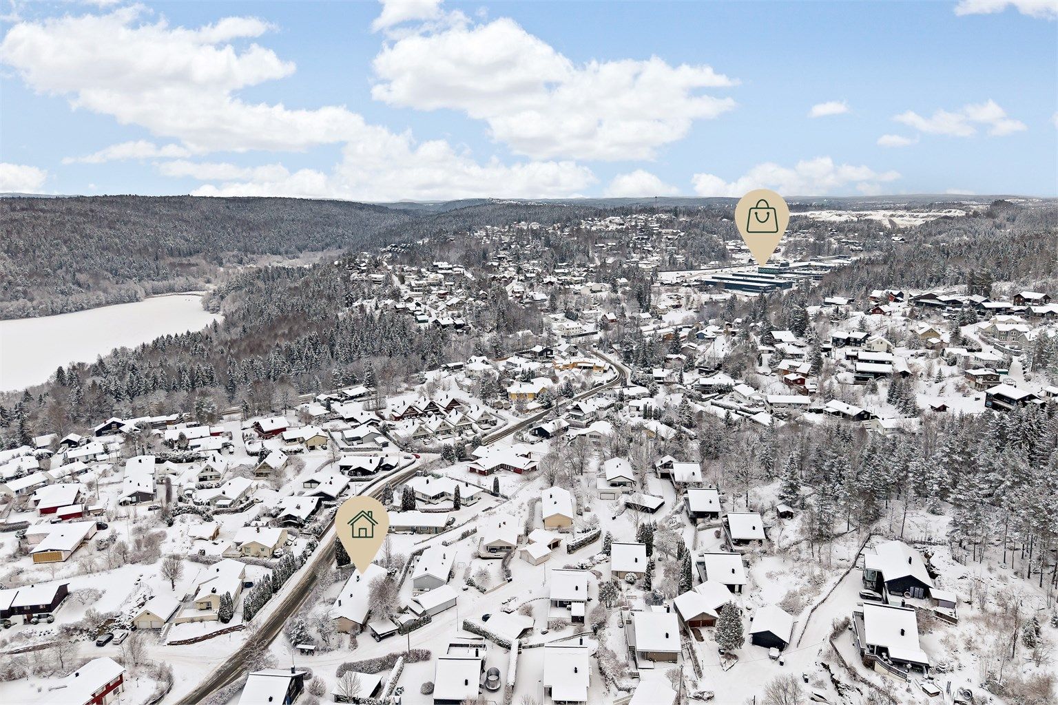 Her får du en romslig halvpart av vertikaldelt bolig, i et rolig og barnevennlig boligfelt på Togrenda/Vinterbro