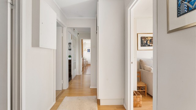 Soverommene er samlet i en egen, adskilt fløy av huset.