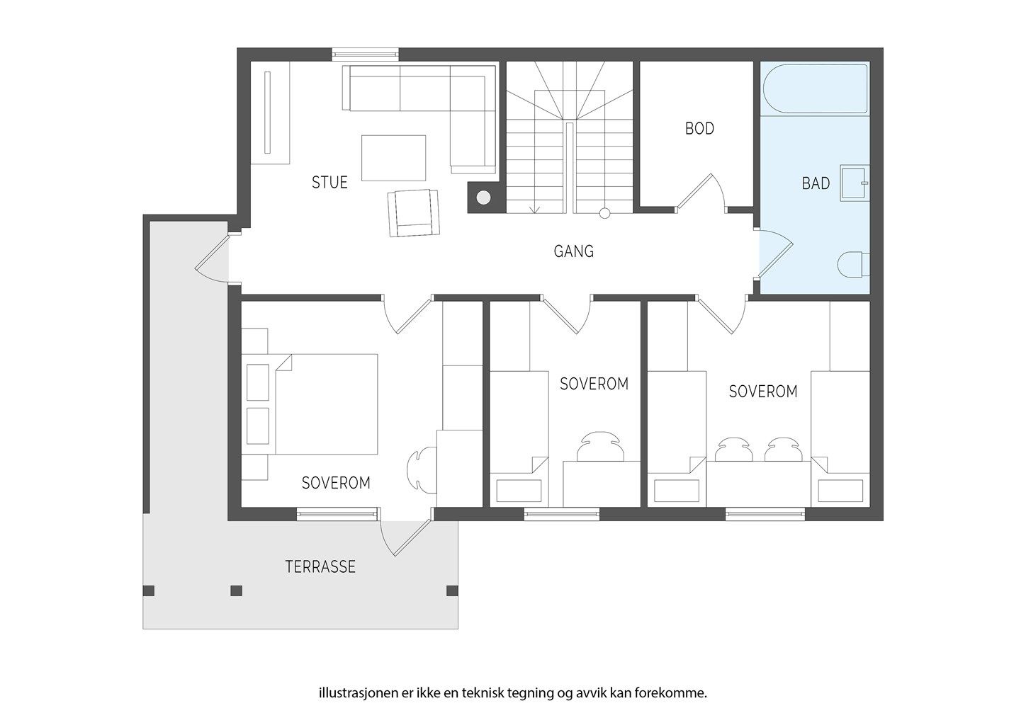 Plantegning - Underetasje