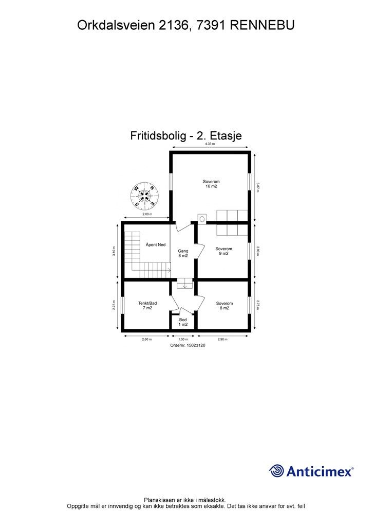 Planskisse andre etasje