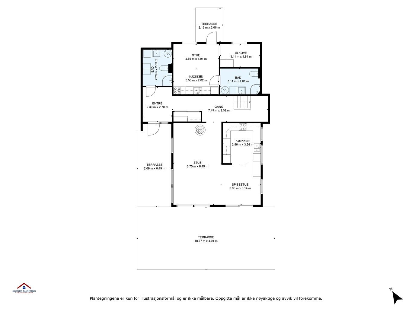 Plantegning - 1. etasje. 