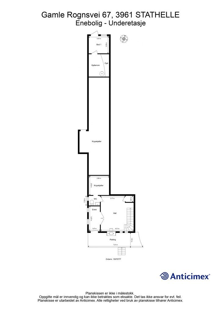 Plantegning - Underetasje
