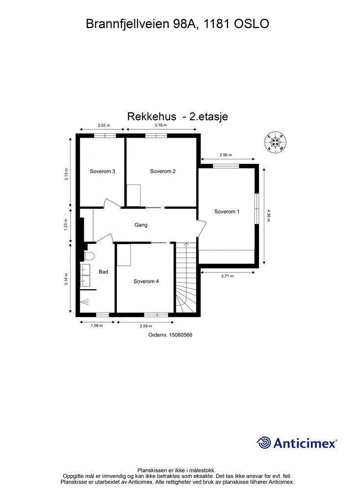 Plantegning - 2. etasje