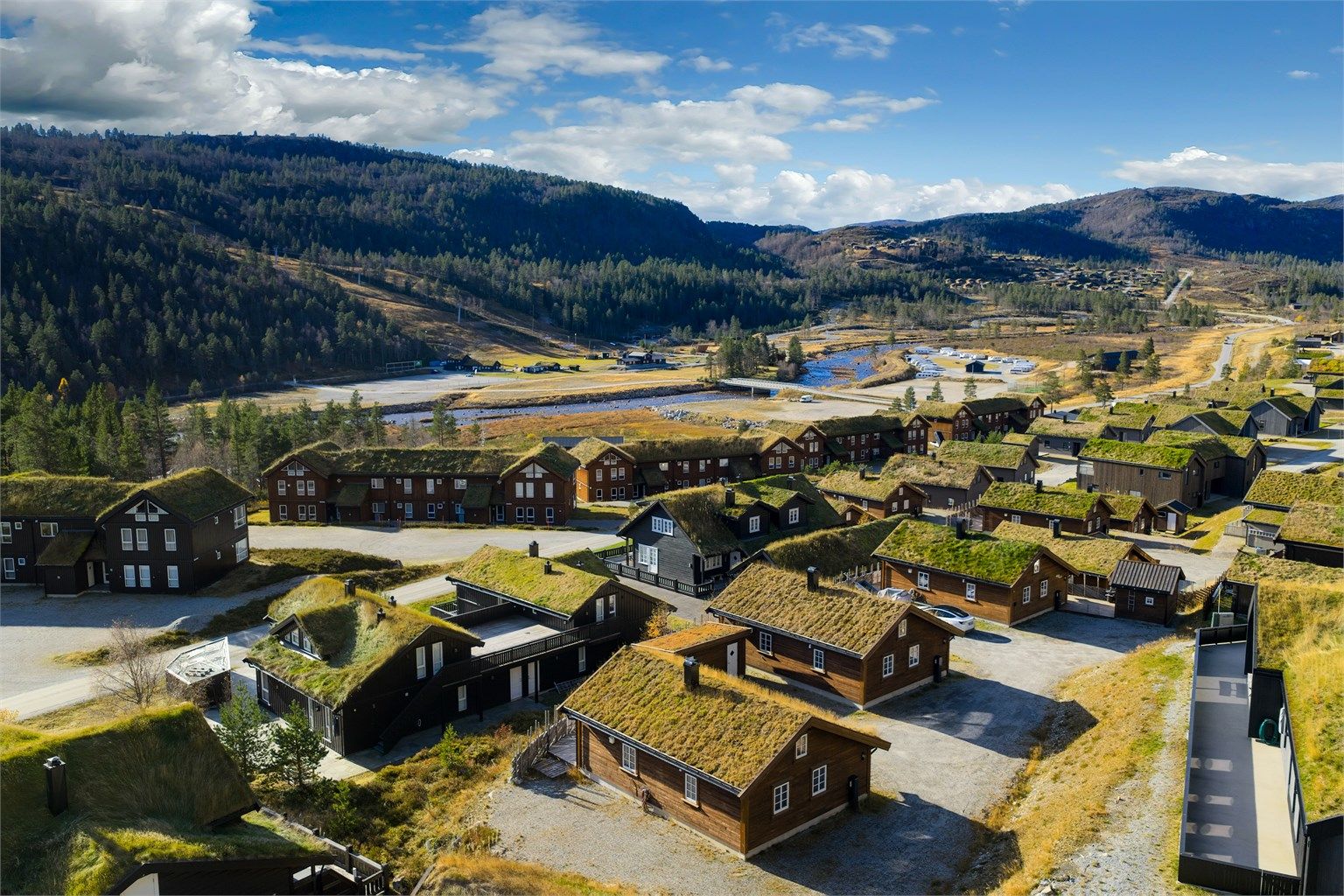 Sentral og populær beliggenhet til alle fasiliteter på Brokke 