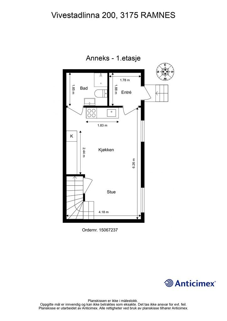 Plantegning Anneks - 1.etasje