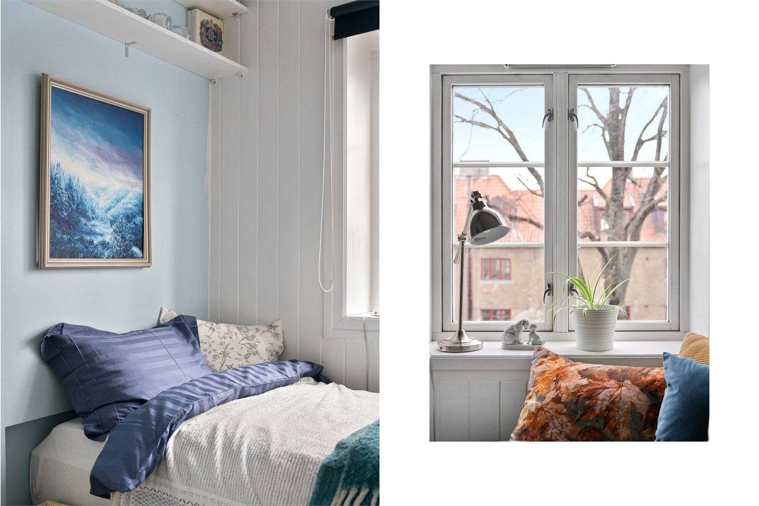 Også her gir de klassiske detaljene rommet særpreg.