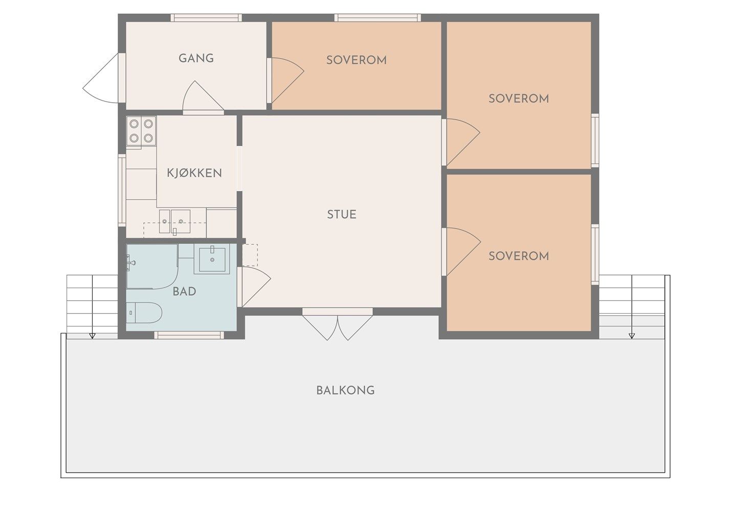 Planskissen er veiledende.