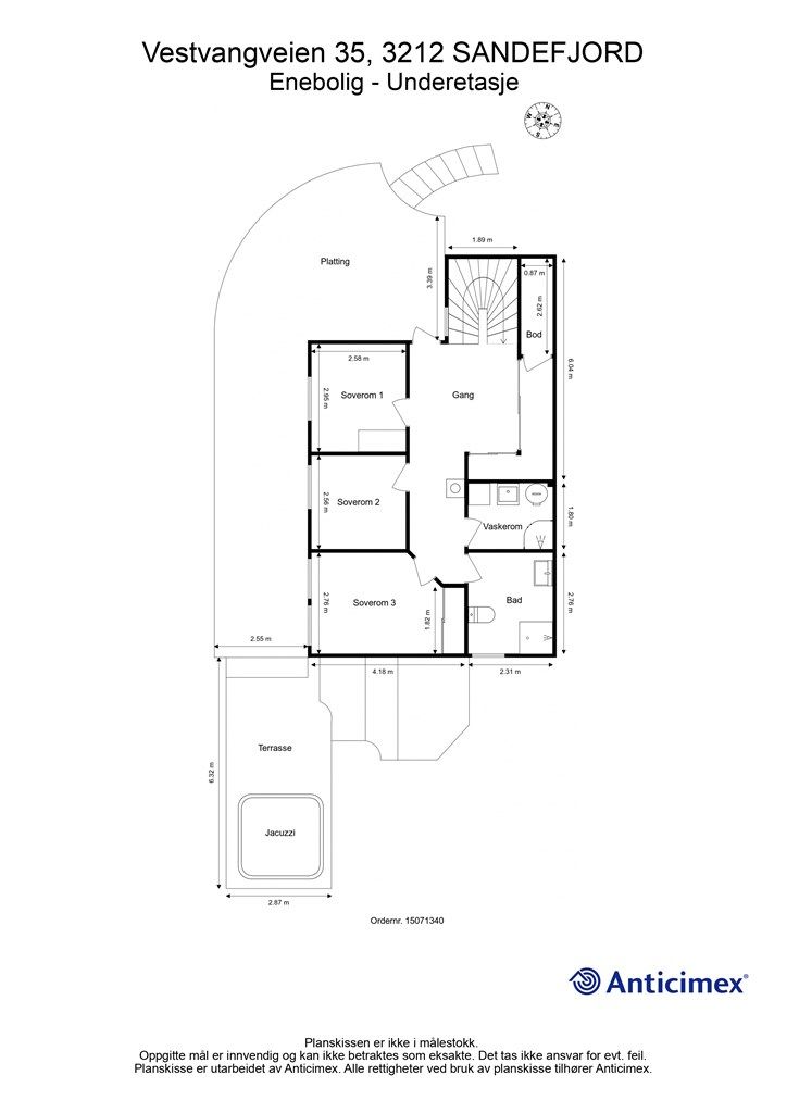 Plantegning underetasje