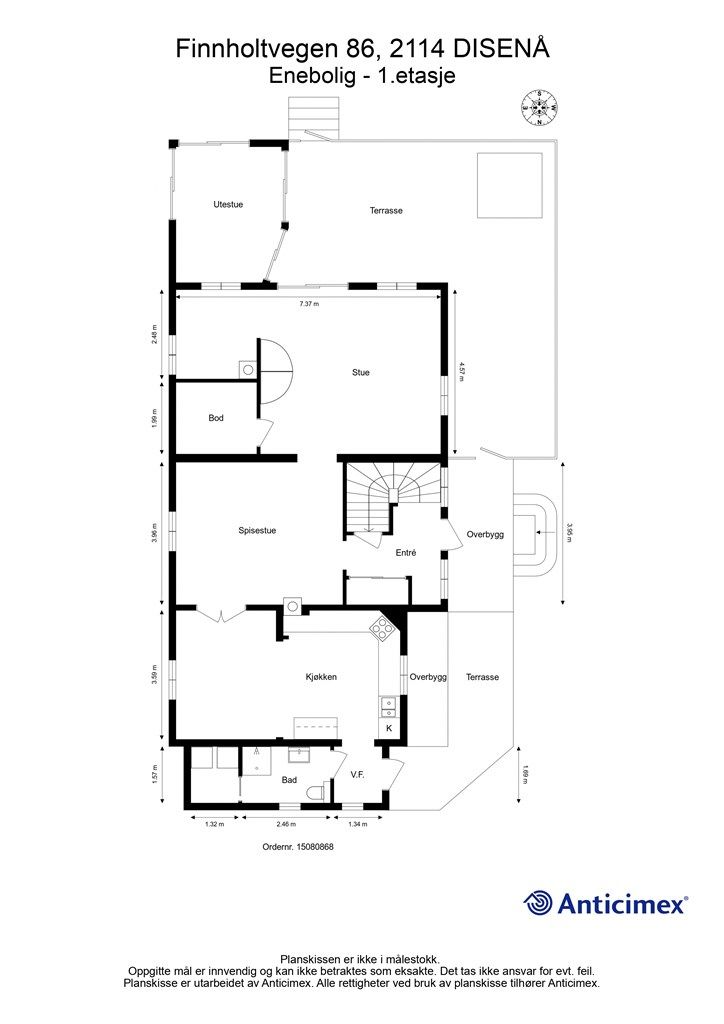 Plantegning - 1.etasje