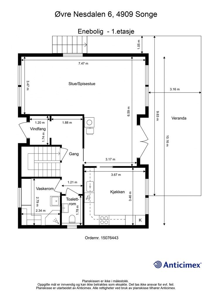 Plantegning 1. etasje