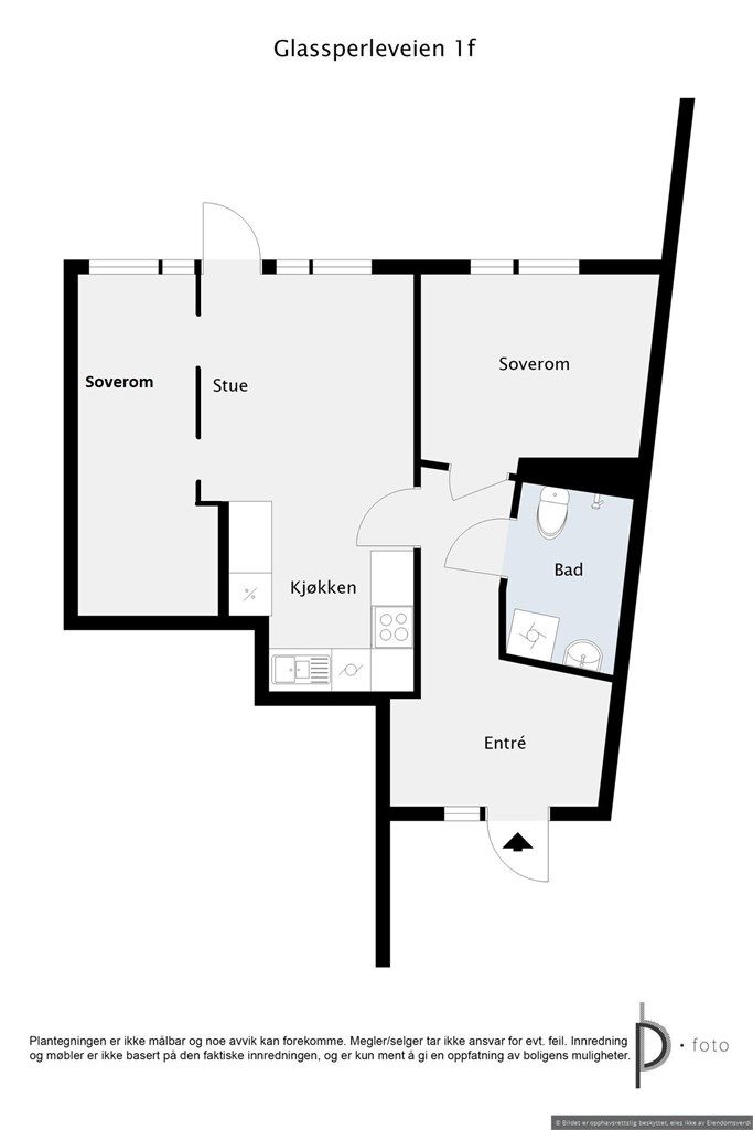 Plantegning - Glassperleveien 1F