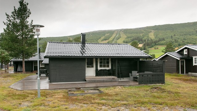 Kun ca. 200 meter til alpinanlegget og langrennsløyper.